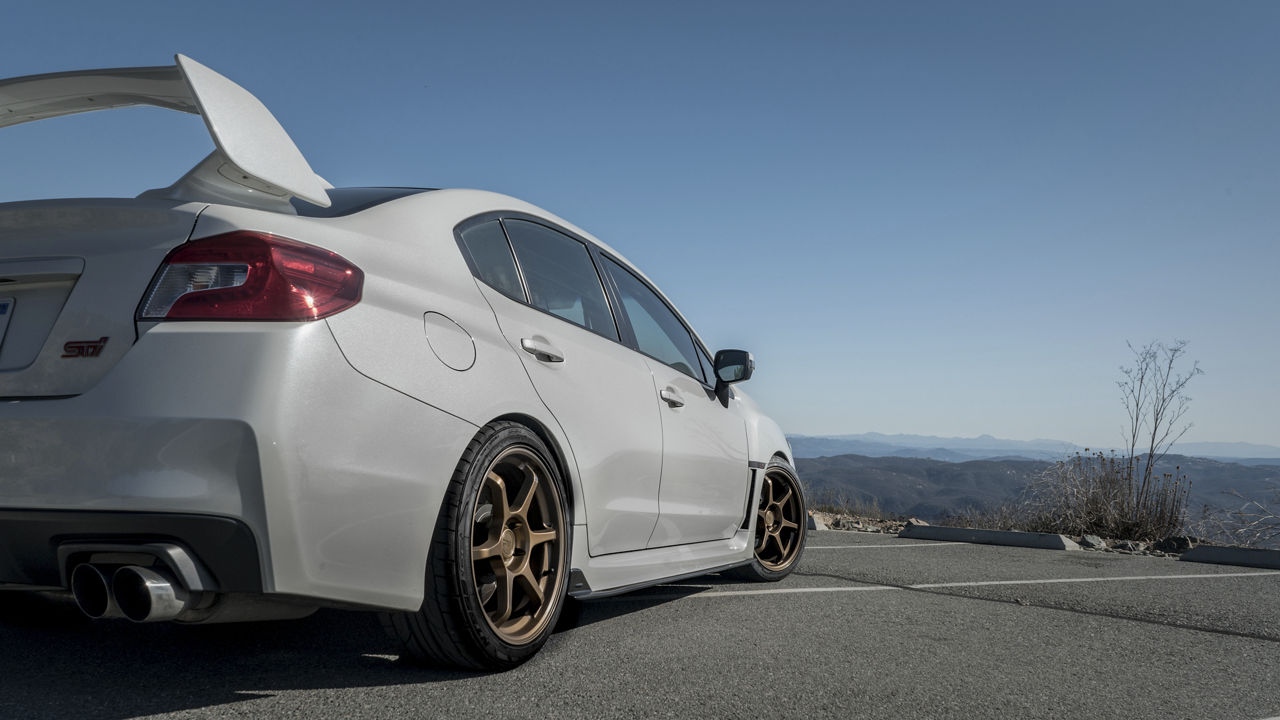 2015 Subaru WRX STI - Motegi TRAKLITE 3.0 - Bronze | Motegi Wheels